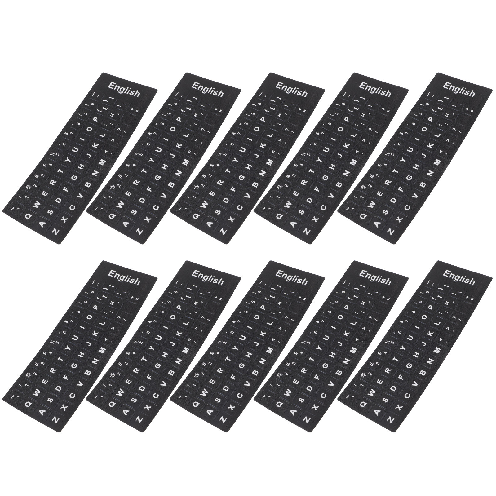 10 Sheets English Keyboard Let - Dust Removal Sticker recensie en prijs