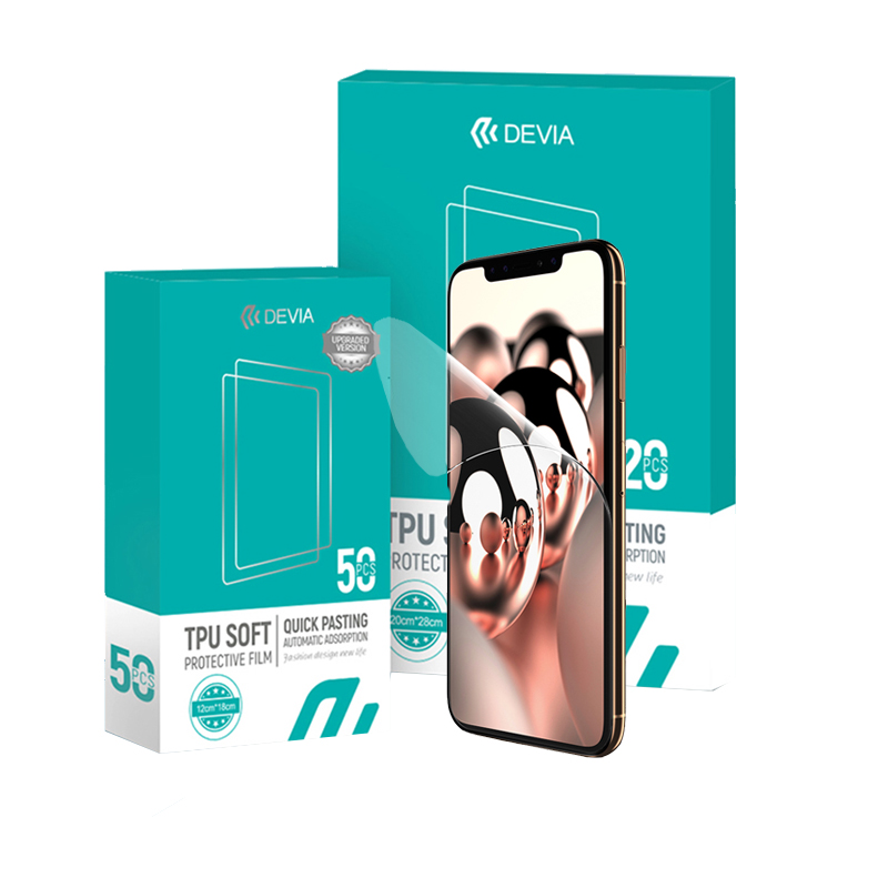Devia TPU Soft Protective Film - Screen Protector Cutter recensie en prijs