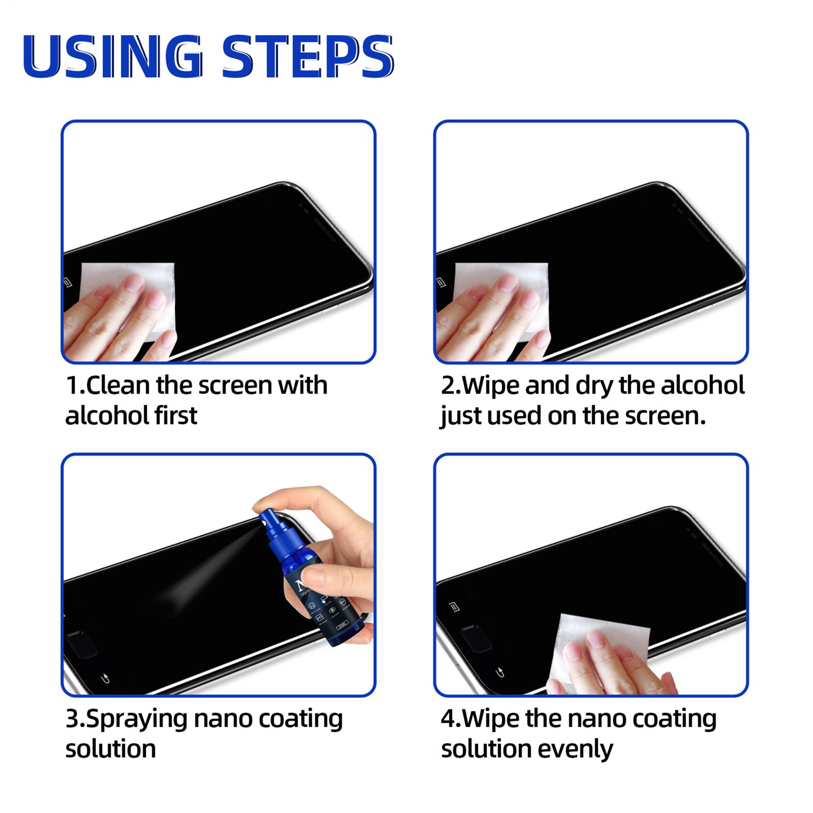 Screen Protector Spray Liquid  - Oleophobic Coating Spray recensie en prijs