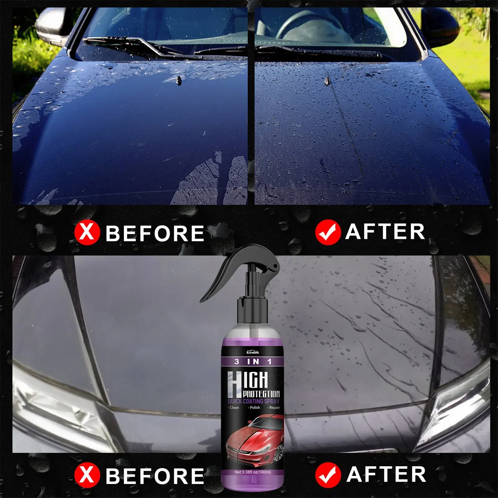 3 in 1 Car Ceramic Liquid Coat - Nano Liquid Coating recensie en prijs