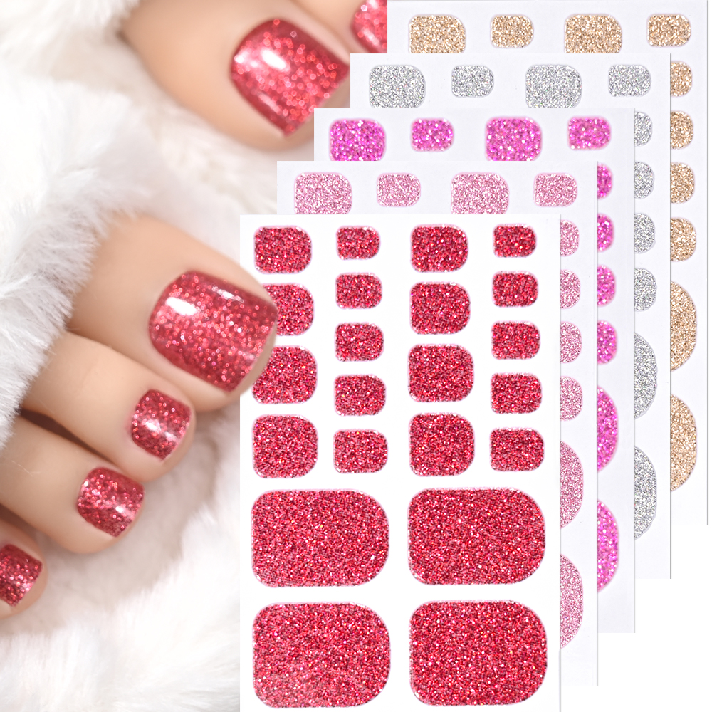 22Tips Pink Glitter Toe Nail S - Full Cover Adhesive recensie en prijs