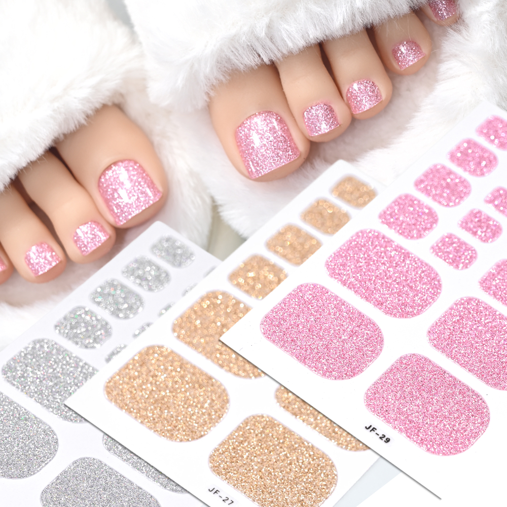 22Tips Pink Glitter Toe Nail S - Full Cover Adhesive recensie en prijs